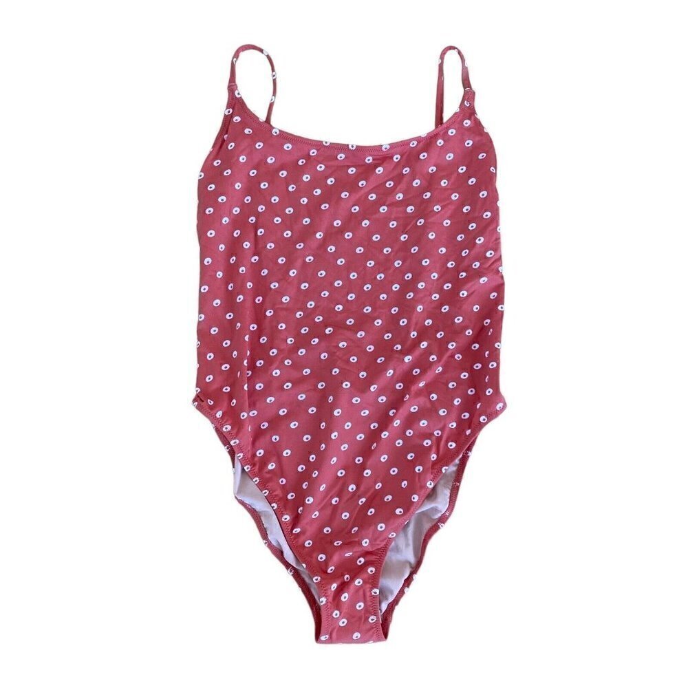 NEW J. Crew Playa Newport Super Scoopback One Piece Swimsuit Orange J0257 Small